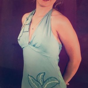 🌺BCBG MAXAZRIA🌺silk halter dress SIZE6